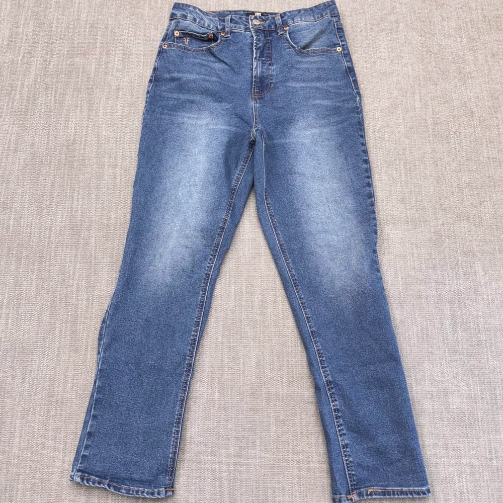 Frye Jeans Womens 6/28 Stevie Wash High Rise Straight Crop Stretch 1859395
